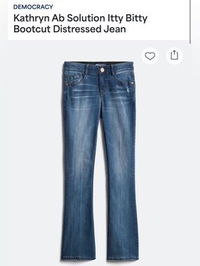 Democracy Ab-Solution Bootcut Jeans Blue Waist 14